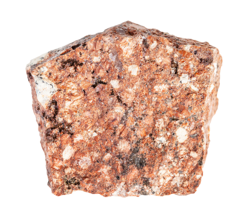 Dacite with reddish coloration